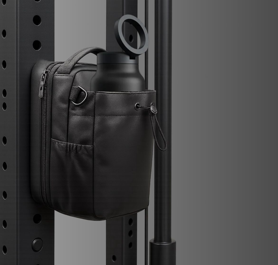 MAG BAG- MAGNETIC GYM BAG WITH BOTTLE HOLDER